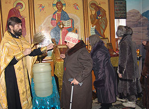 Молебен в часовне Илии Муромского