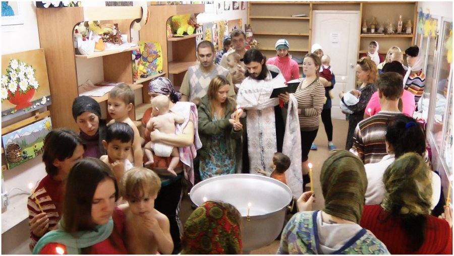 Святое крещение на сибирской земле
